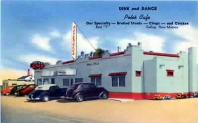 Dine and dance at Pete's Cafe, Gallup, New Mexico